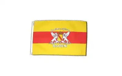 Baden-Flagge Flaggenfritze Fahne mit Wappen 30 x45 cm
