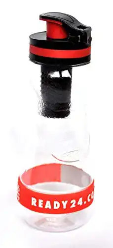Trinkflasche mit Filter Ready24 Trinkflasche mit Wasserfilter, 0,5 l