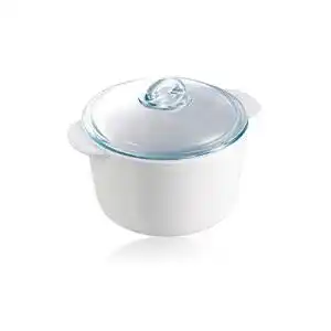 Keramik-Kochtopf Pyrex 7713316 flame Kasserolle, rund, 1,1 L