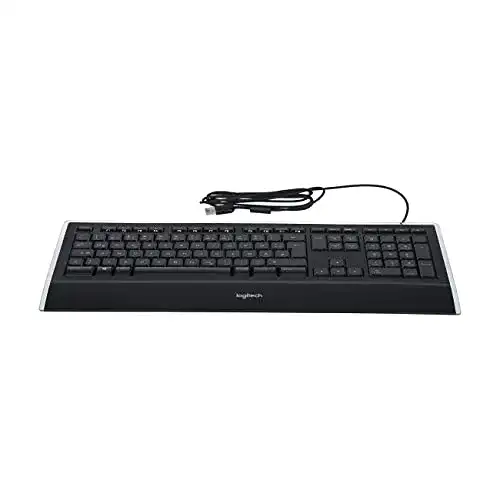 Beleuchtete Tastatur Logitech K740 Kabelgebunden, USB