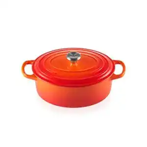 Schmortopf LE CREUSET Signature Gusseisen-Bräter mit Deckel