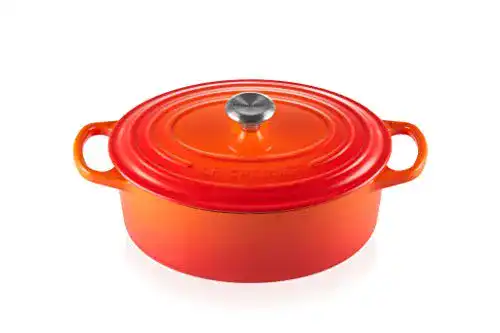 Schmortopf LE CREUSET Signature Gusseisen-Bräter mit Deckel