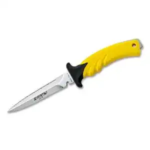 Tauchermesser MAC Erwachsene Torpedo 11 Yellow Handle , Gelb
