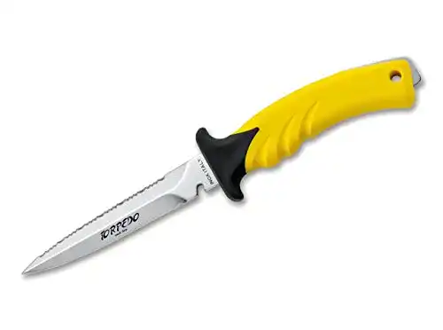 Tauchermesser MAC Erwachsene Torpedo 11 Yellow Handle , Gelb