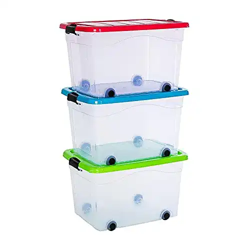 Rollbox astor24 PREMIUM 3er XXL Set Aufbewahrungsbox