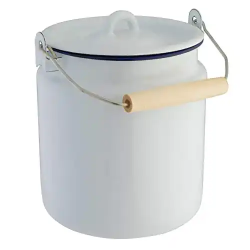 Milchkanne axentia emaillierte aus Stahl, Ø ca. 16 cm, 3 ,5 l