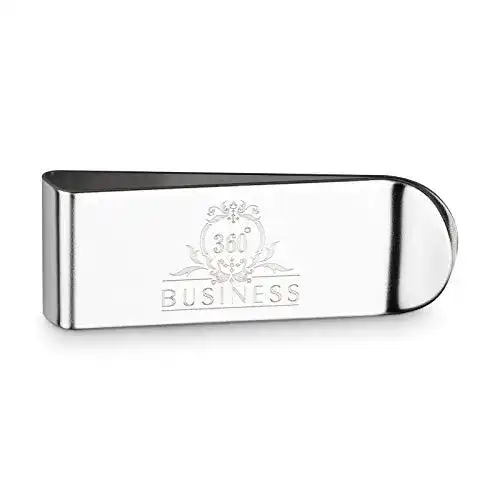 Geldklammer 360°Business Herren Geldscheinklammer Edelstahl