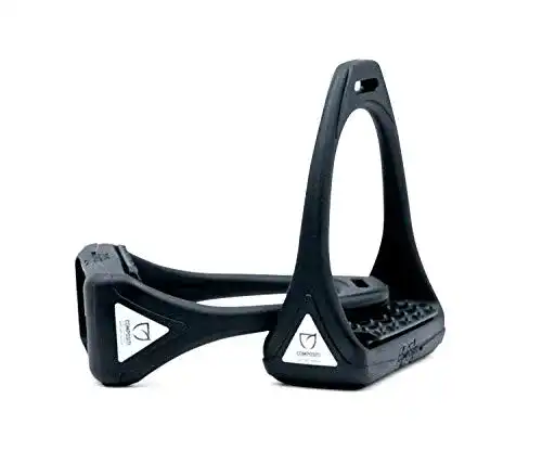 Steigbügel Compositi Reflex Reflective leicht, mit breiter Trittfläche