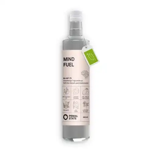 MCT-Öl Primal State ® Bio C8 MCT Öl [500ml] inkl. Ausgießer