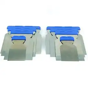Japanspachtel Japanspachtel aus Stahl 2x 4er Set Stahlblatt