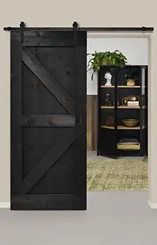 Holzschiebetür Barnwoodweb Lofttür Vintage Schwarz Fichte