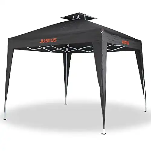 Grillpavillon JUSTUS , Schwarz, 250x250x260cm