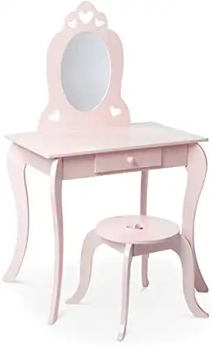 Schminktisch-Kinder Milliard Kinder Schminktisch mit Hocker