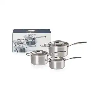 Le-Creuset-Töpfe LE CREUSET 3-ply Stielkasserolle/Profitopf-Set