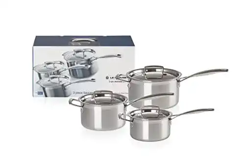 Le-Creuset-Töpfe LE CREUSET 3-ply Stielkasserolle/Profitopf-Set