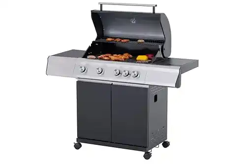 Gasgrill schwarz Tarrington House Gasgrill mit Seitenbrenner