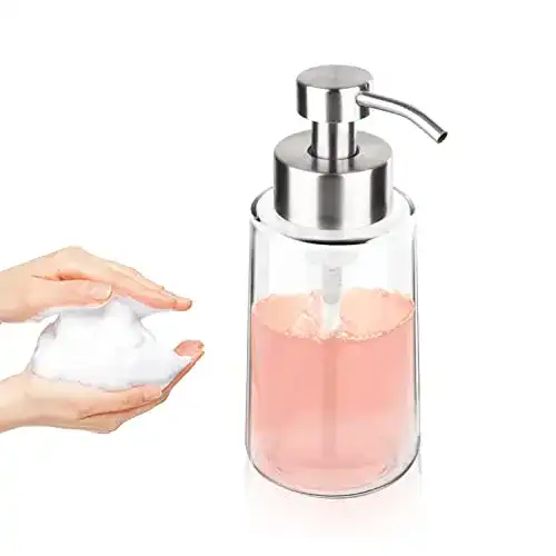 Schaumseifenspender BabyElf aus Dickes Glas, 450ml Klar