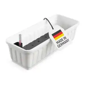 Blumenkasten Alpfa 80 cm weiß mit Wasserspeicher