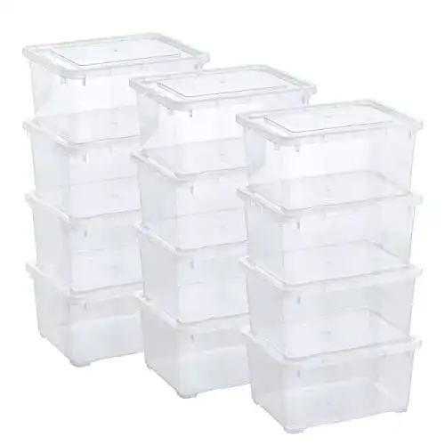 Stapelboxen Grizzly, kleine Aufbewahrungsbox mit Deckel, 1,7 L