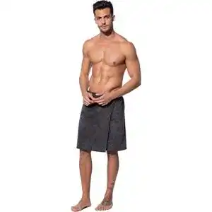 Saunakilt Herren Morgenstern Kilt 52 cm kurz, dunkel grau