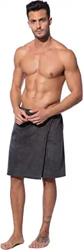 Saunakilt Herren Morgenstern Kilt 52 cm kurz, dunkel grau