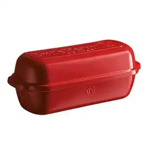 Brotbackform Keramik Emile Henry 349503 Rustikal, Rot