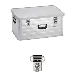 Metallkiste Enders Alubox 80 L mit Schloss Set, Aluminium