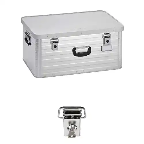 Metallkiste Enders Alubox 80 L mit Schloss Set, Aluminium