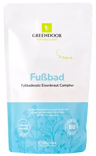 Fußbadesalz GREENDOOR Fussbad Campher Eisenkraut 500ml