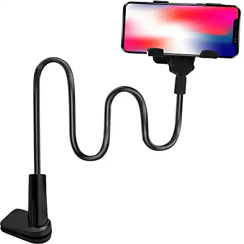 Schwanenhals-Handyhalterung Xiumeso Handy Halter für Bett