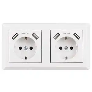 USB-Steckdose Altopbum Doppelsteckdose, 2-fach Steckdose