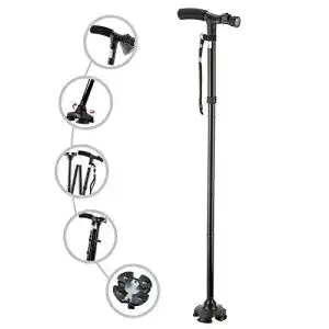 Gehhilfen RUNZI Gehstock faltbar, mit LED-Licht
