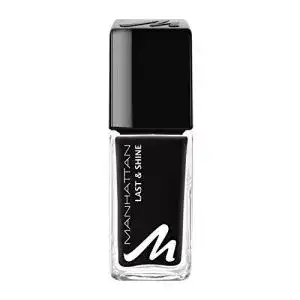 Schwarzer Nagellack Manhattan Last & Shine Nagellack, 10ml