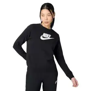 Nike-Pullover Damen Nike Club Crew Sweatshirt, Black/White