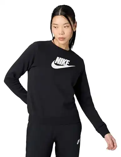 Nike-Pullover Damen Nike Club Crew Sweatshirt, Black/White