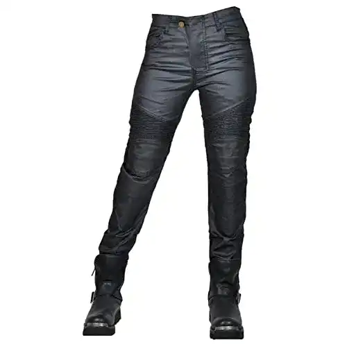 Motorradhose Damen HOMDECR Damen Slim Fit Motorrad Jeans