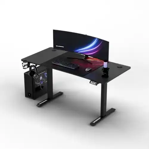 Gaming-Tisch ULTRADESK Level Rot, elektrische Höhenverstellung