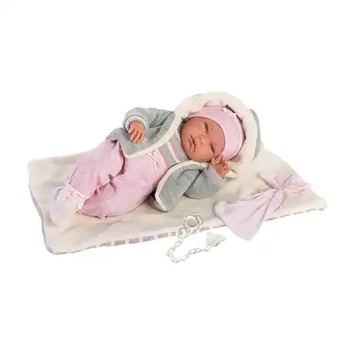 Llorens-Puppe Llorens 73858 Babypuppe Nica, 38 cm, beige
