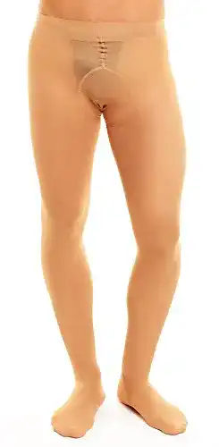 Strumpfhose GLAMORY Herren-Stütz Support 40 DEN, Braun