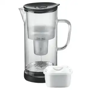 Wasserfilter SILBERTHAL Wasser Filterkanne, Glas inkl. 1 Kartusche
