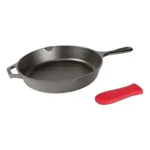 Pfanne 26 cm Lodge Cast Iron Skillet, Pre-Seasoned, Silikon-Griff