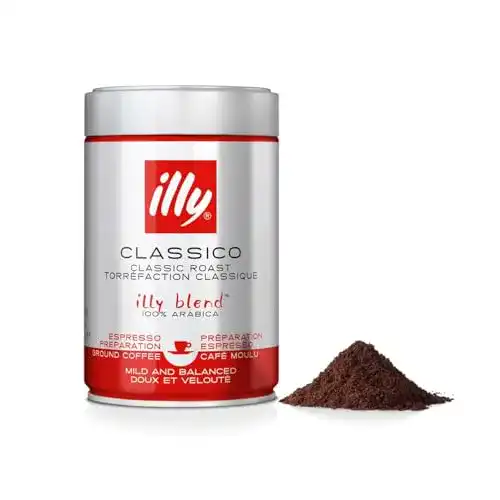Kaffeepulver Illy Classico Espresso, Kaffee gemahlen, 250g Dose