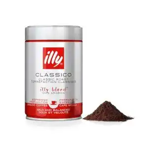Espresso Illy Kaffeepulver Classico, Kaffee gemahlen, 250g Dose