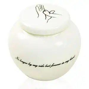 Urne Hund Homelix White Pet Feuerbestattung Urn Keramik
