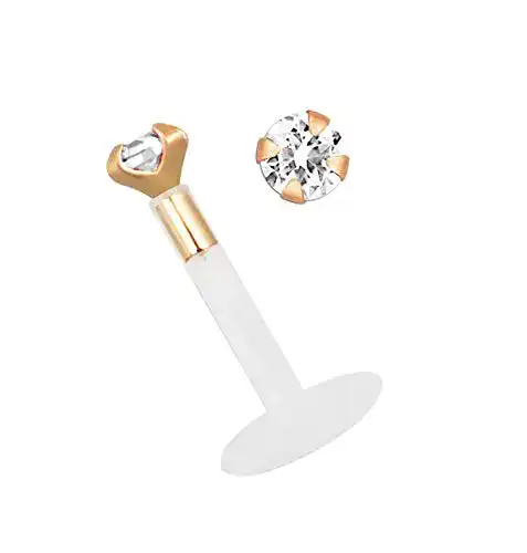 Piercing Modern Nature Piercing-Schmuck Teflon Labret