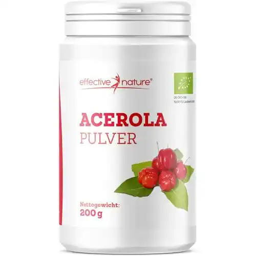 Acerola effective nature Bio Pulver – 200 g – Natürlich
