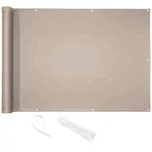 Balkon-Sichtschutz CelinaSun Sichtschutz Balkon 0,75 x 3 m Taupe