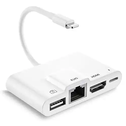 Lightning-HDMI-Adapter Unitrox Lighting HDMI Adapter 4-in-1