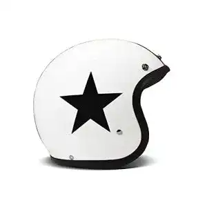 DMD-Helme DMD Vintage, Star White, Motorrad-Helm