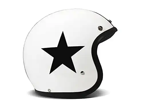 DMD-Helme DMD Vintage, Star White, Motorrad-Helm